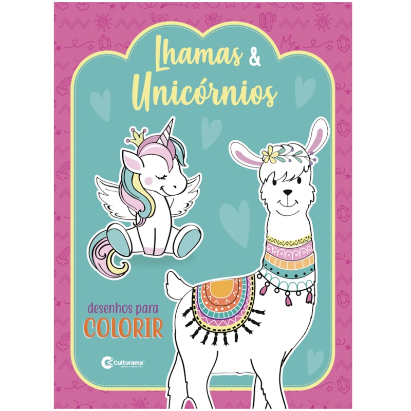 LHAMAS E UNICÓRNIOS DESENHOS PARA COLORIR