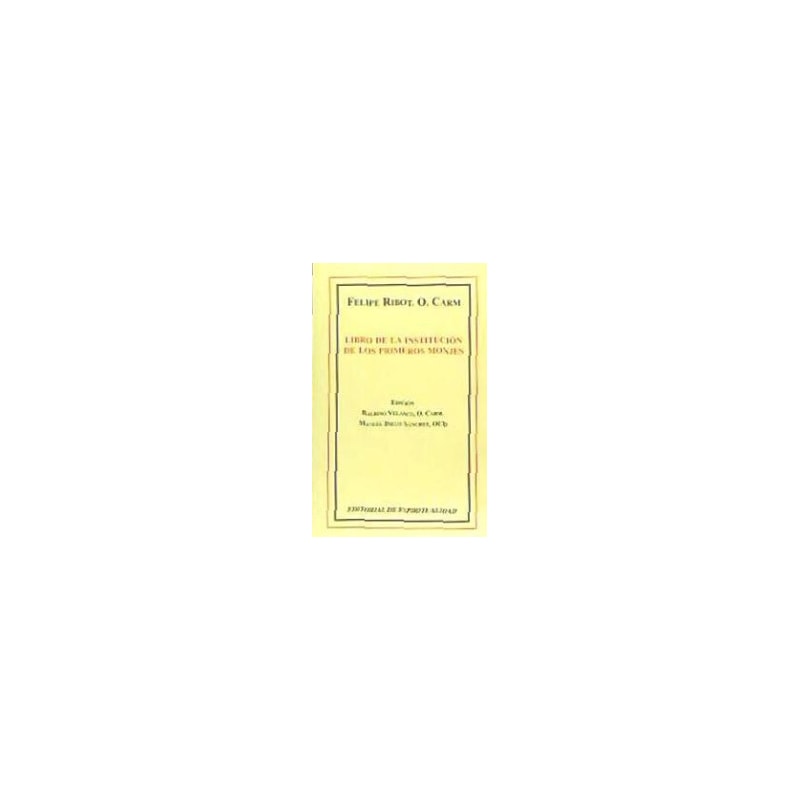 LIBRO DE LA INSTITUCION DE LOS PRIMEROS