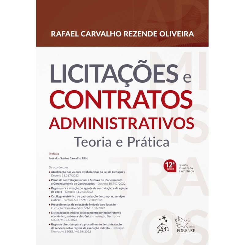LICITAÇÕES E CONTRATOS ADMINISTRATIVOS - TEORIA E PRÁTICA
