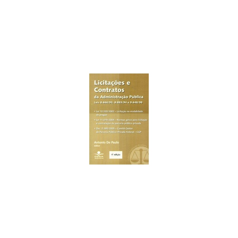 LICITACOES E CONTRATOS DA ADMINISTRACAO PUBLICA - 4