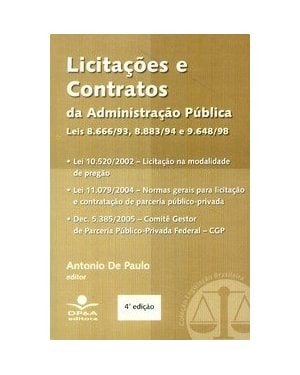 LICITACOES E CONTRATOS DA ADMINISTRACAO PUBLICA - 4