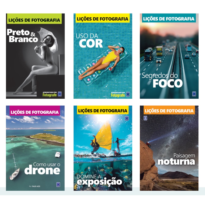 LIÇÕES DE FOTOGRAFIA - COLEÇÃO TEMPORADA 1 (6 LIVROS)