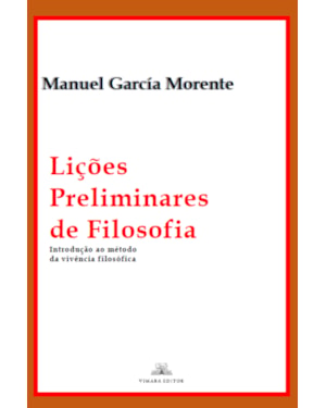 LIÇÕES PRELIMINARES DE FILOSOFIA