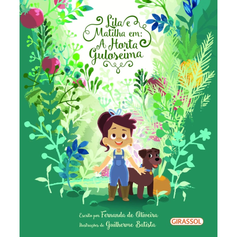 Lila e Matilha em a horta guloseima