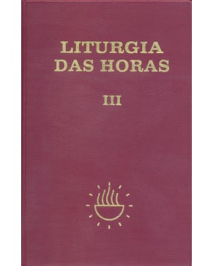Liturgia das horas - volume III - Zíper - Tempo comum - semanas - 1º a 17º: zíper - Tempo comum - semanas - 1º a 17º