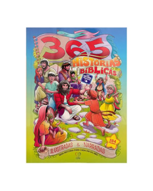 LIVRO 365 HISTÓRIAS BÍBLICAS ILUSTRADAS E NARRADAS
