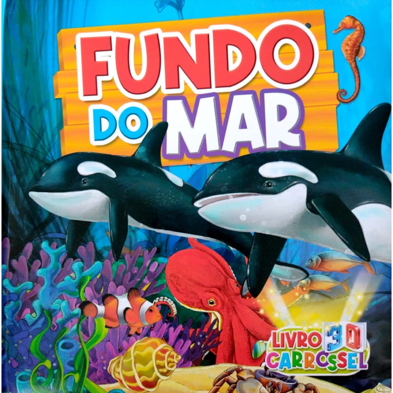 Livro 3d carrossel - fundo do mar
