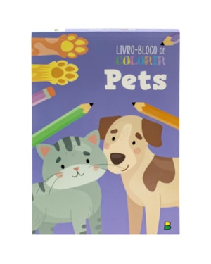 LIVRO-BLOCO DE COLORIR - PETS