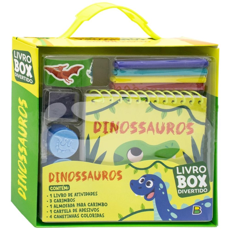 LIVRO-BOX DIVERTIDO! DINOSSAUROS