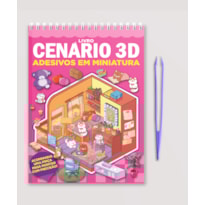 LIVRO CENÁRIO 3D - MONTE CENÁRIOS COM ADESIVOS EM MINIATURA
