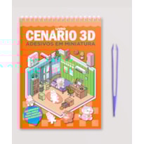 LIVRO CENÁRIO 3D - MONTE CENÁRIOS COM ADESIVOS EM MINIATURA