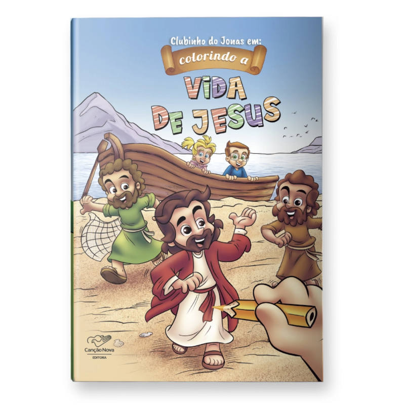LIVRO CLUBINHO DO JONAS EM - COLORINDO A VIDA DE JESUS