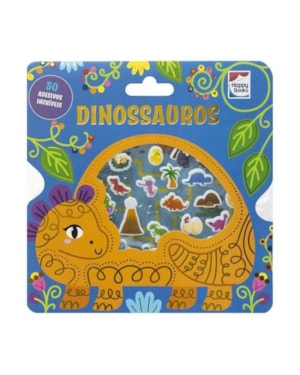 LIVRO COM ADESIVOS FOFINHOS: DINOSSAUROS