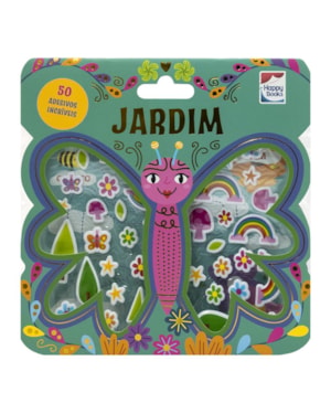 LIVRO COM ADESIVOS FOFINHOS: JARDIM