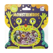LIVRO COM ADESIVOS FOFINHOS: MONSTRINHOS