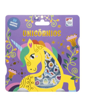 LIVRO COM ADESIVOS FOFINHOS: UNICÓRNIOS