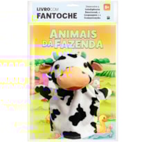 LIVRO COM FANTOCHE: ANIMAIS DA FAZENDA