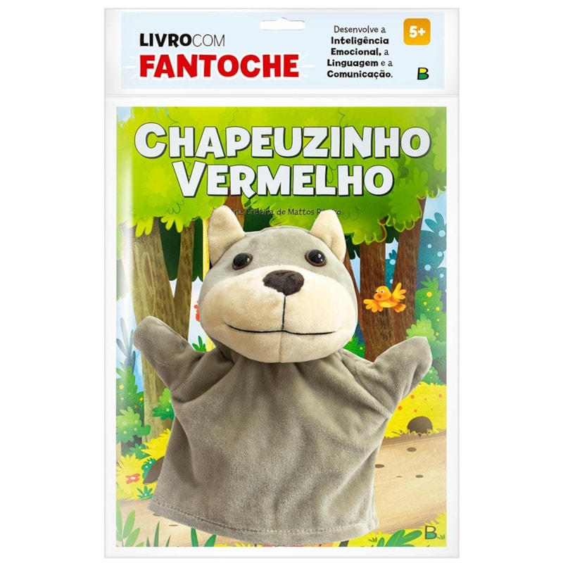 LIVRO COM FANTOCHE: CHAPEUZINHO VERMELHO