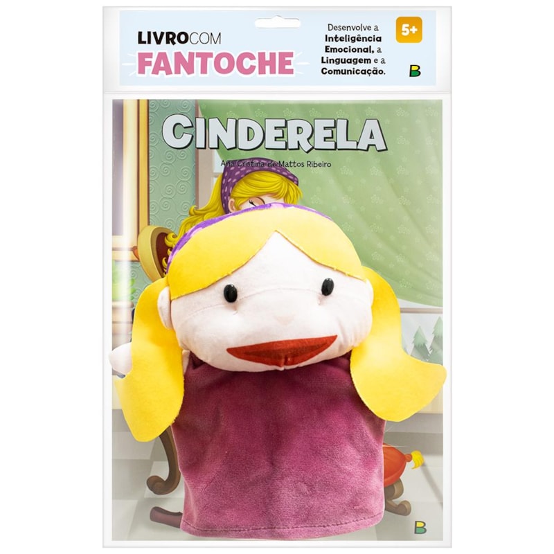 LIVRO COM FANTOCHE: CINDERELA