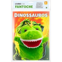 LIVRO COM FANTOCHE: DINOSSAUROS