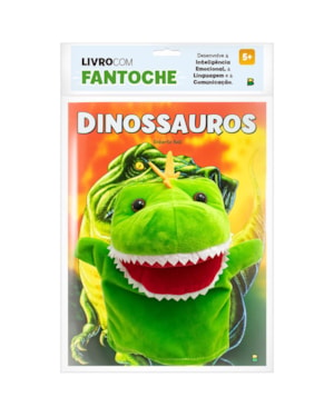 LIVRO COM FANTOCHE: DINOSSAUROS
