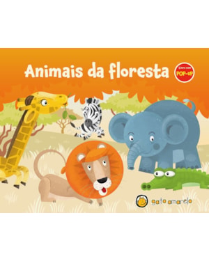 Livro com pop-up - animais da floresta