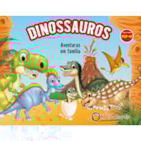 Livro com pop-up - dinossauros - aventura em família