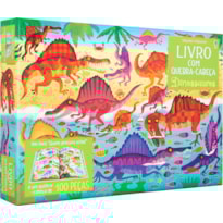 LIVRO COM QUEBRA-CABEÇA : DINOSSAUROS