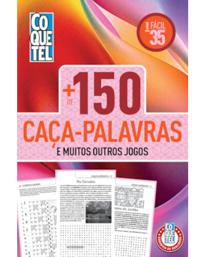 LIVRO COQUETEL + 150 CAÇA-PALAVRAS 35: NÍVEL FÁCIL