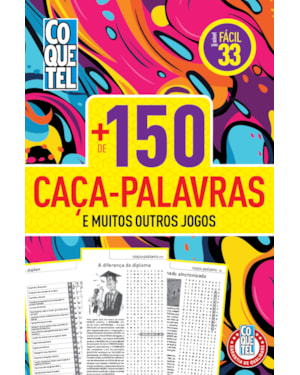 Livro coquetel + 150 caça-palavras fácil 33