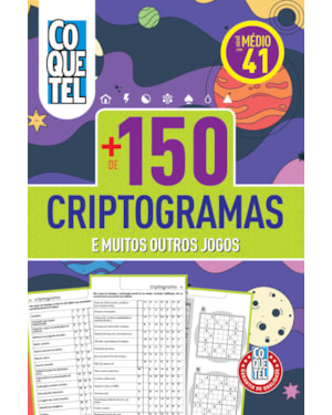 Livro coquetel + 150 criptogramas 41