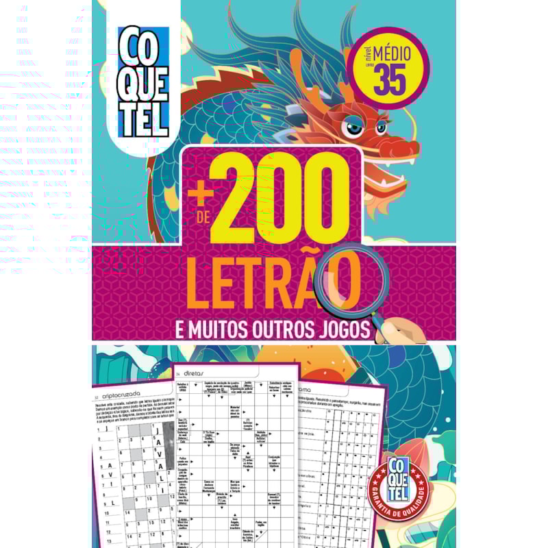 LIVRO COQUETEL + 200 LETRÃO 35: NÍVEL MÉDIO