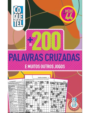 Livro coquetel + 200 pal cruz médio 44