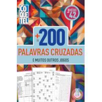 LIVRO COQUETEL + 200 PALAVRAS-CRUZADAS 42: NÍVEL MÉDIO