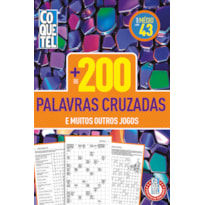 LIVRO COQUETEL + 200 PALAVRAS-CRUZADAS 43: NÍVEL MÉDIO