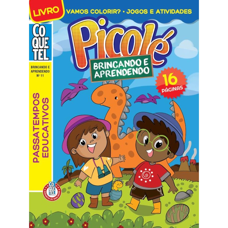 LIVRO COQUETEL BRINCANDO APRENDENDO 11: PASSATEMPOS EDUCATIVOS