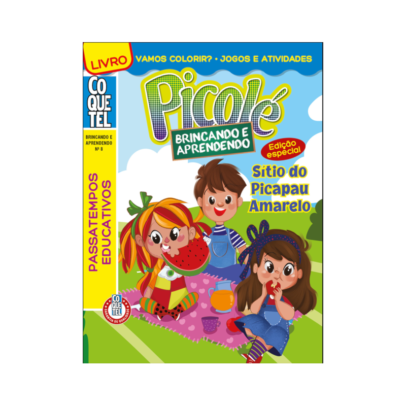 LIVRO COQUETEL BRINCANDO APRENDENDO 8: EDIÇÃO ESPECIAL SÍTIO DO PICAPAU AMARELO