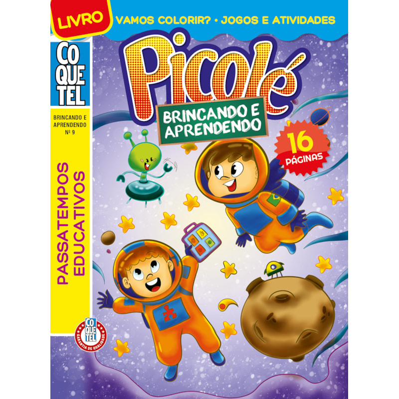 LIVRO COQUETEL BRINCANDO APRENDENDO 9: PASSATEMPOS EDUCATIVOS