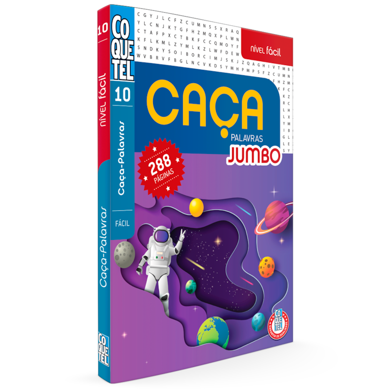 LIVRO COQUETEL CAÇA JUMBO NÍVEL FÁCIL ED 10