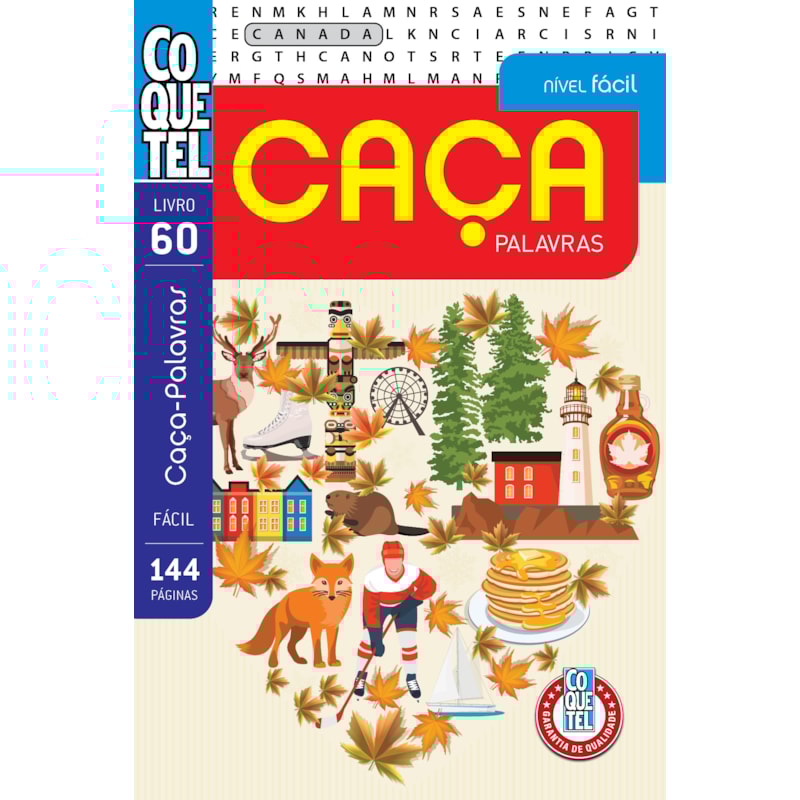 LIVRO COQUETEL CAÇA PALAVRAS 60