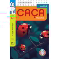 LIVRO COQUETEL CAÇA-PALAVRAS 63: NÍVEL FÁCIL