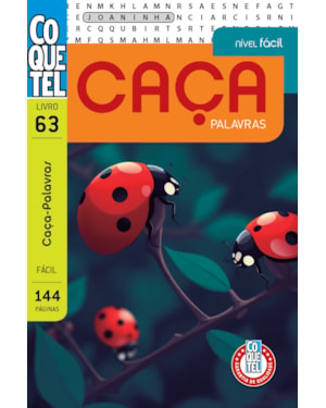 Livro coquetel caça-palavras 63: nível fácil