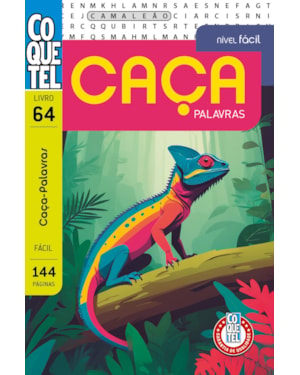 Livro coquetel caça-palavras 64: nível fácil