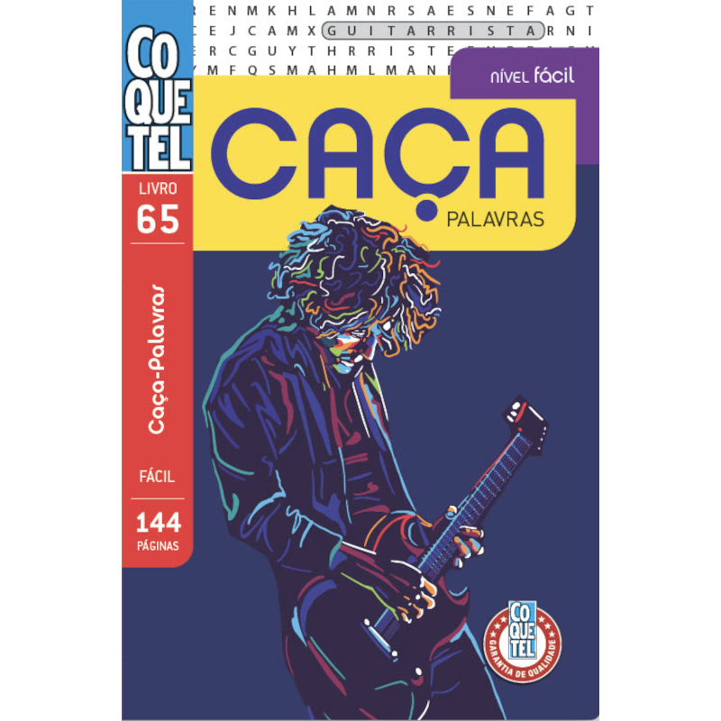 LIVRO COQUETEL CAÇA-PALAVRAS 65: NÍVEL FÁCIL