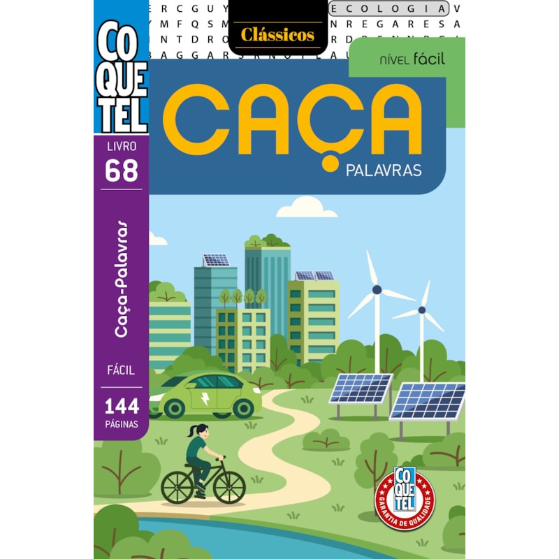 LIVRO COQUETEL CAÇA-PALAVRAS 68: NÍVEL FÁCIL