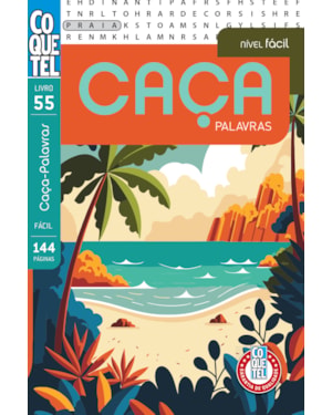 LIVRO COQUETEL CAÇA PALAVRAS ED 55