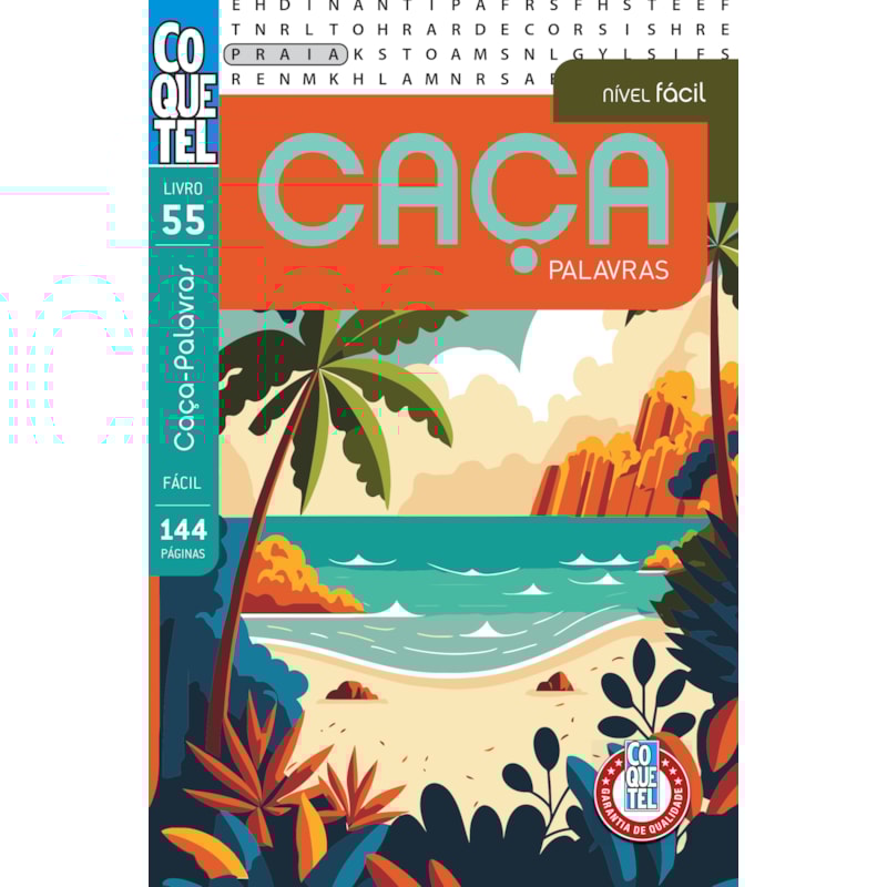 LIVRO COQUETEL CAÇA PALAVRAS ED 55