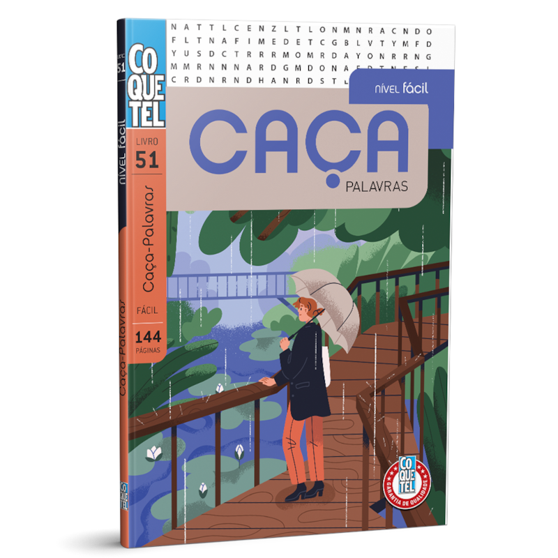 LIVRO COQUETEL CAÇA-PALAVRAS NÍVEL FÁCIL ED 51