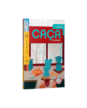 LIVRO COQUETEL CAÇA-PALAVRAS NÍVEL FÁCIL ED 52