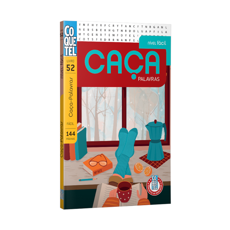 LIVRO COQUETEL CAÇA-PALAVRAS NÍVEL FÁCIL ED 52